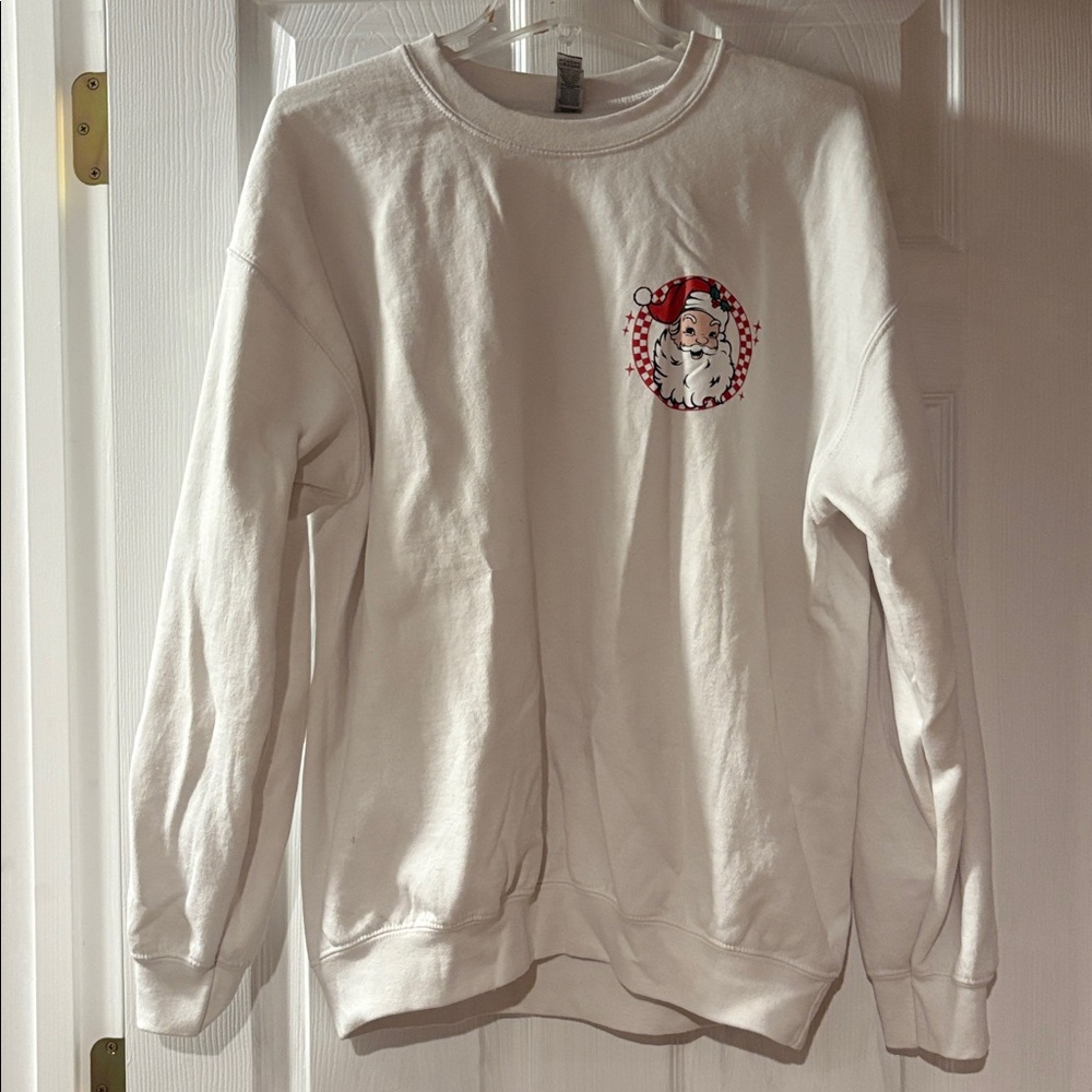 Santa Clause White Sweatshirt
